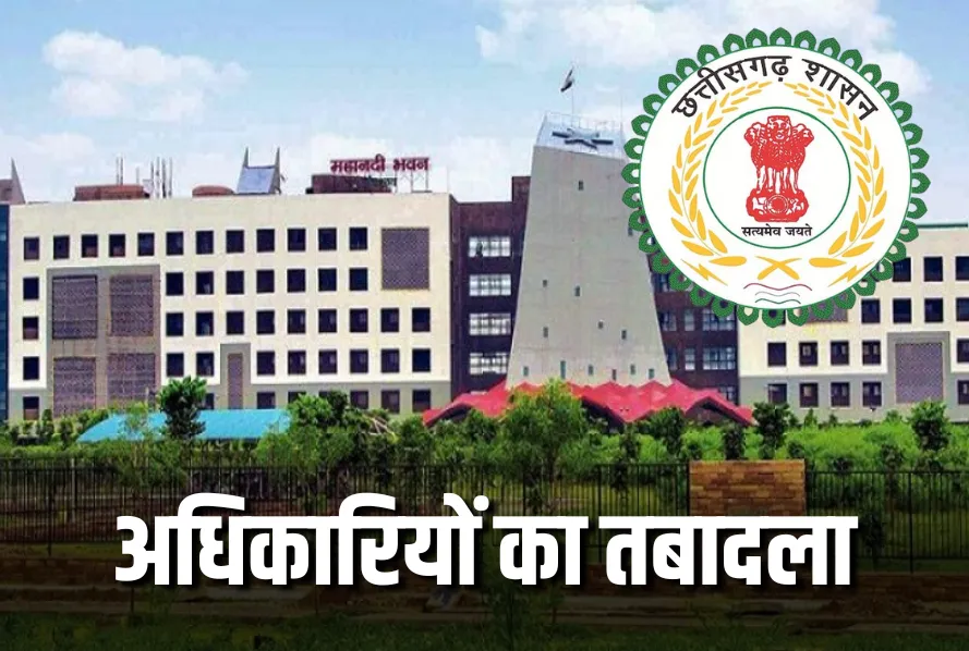 छत्तीसगढ़ राज्य वित्त सेवा अधिकारियों का तबादला, वित्त विभाग ने जारी किया आदेश, देखें पूरी लिस्ट…