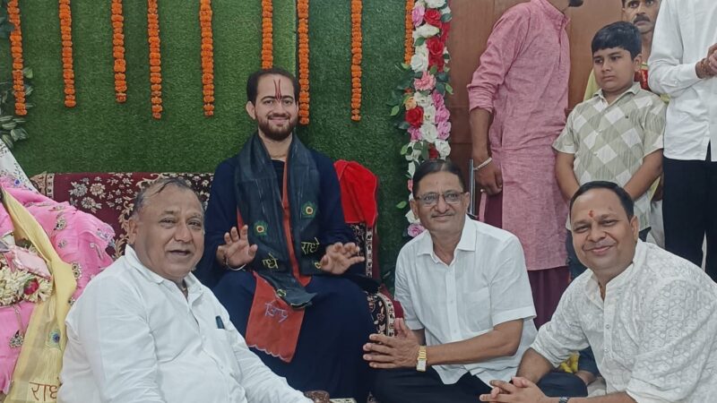 एक दिवसीय प्रवास पर अंकुश तिवारी पहुंचे खरसिया