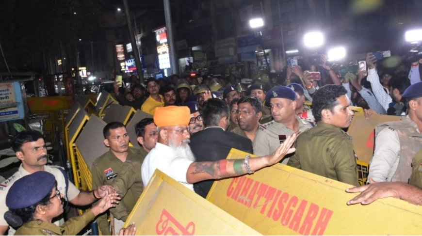 एसपी-टीआई को धमकी देने वाले करणी सेना के अध्यक्ष ने दी गिरफ्तारी, थाने के बाहर समर्थकों की पुलिस के खिलाफ नारेबाजी…